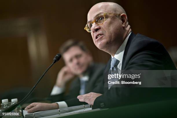 Christopher Giancarlo, chairman of the Commodity Futures Trading Commission , speaks during a Senate Banking, Housing and Urban Development Committee...