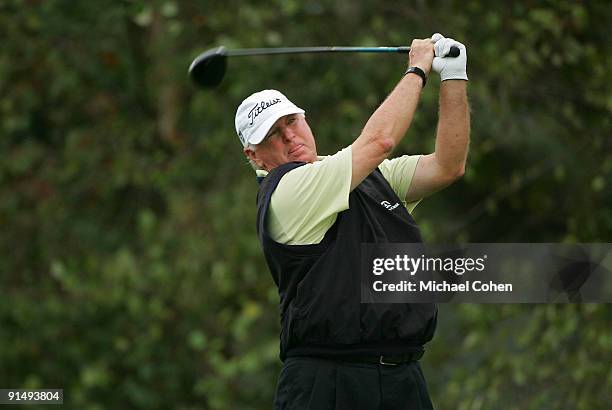 Tom Jenkins hits a shot during the second round of the SAS Championship at Prestonwood Country Club held on September 26, 2009 in Cary, North...