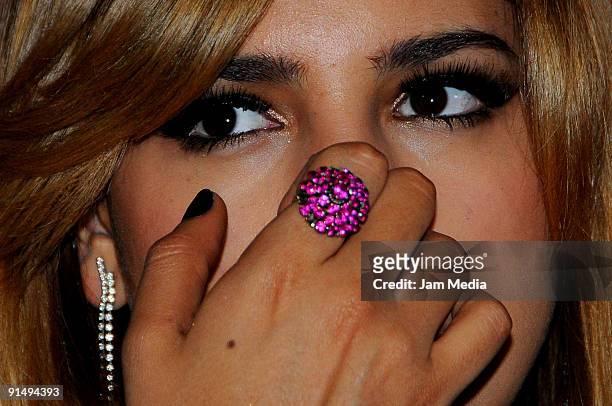 Actress and singer Eiza Gonzalez attends at the MTV Latino Awards 2009 at the Racetrack of the Americas on October 5, 2009 in Mexico City, Mexico
