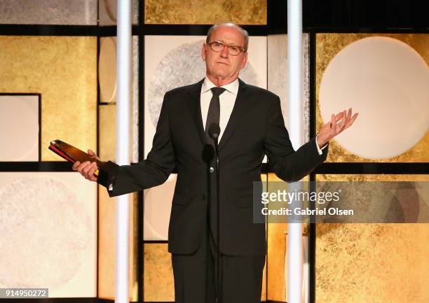 Richard Jenkins, winner of Best Supporting Actor for The Shape of Water speaks onstage during AARP The Magazine's 17th Annual Movies For Grownups...