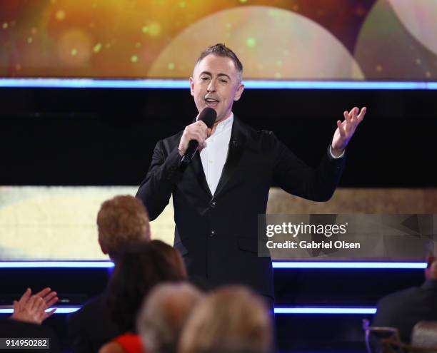 Alan Cumming speaks onstage during AARP The Magazine's 17th Annual Movies For Grownups Awards at the Beverly Wilshire Four Seasons Hotel on February...