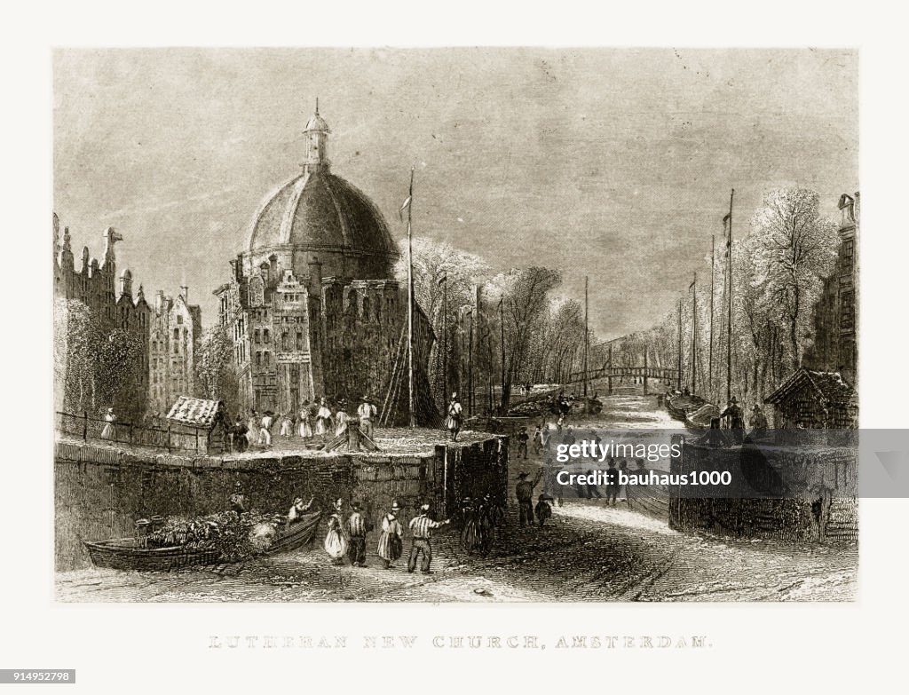 Lutheran New Church, Amsterdam, Holland Circa 1887