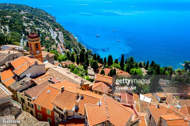 roquebrune-cap-martin (provence, france) - provence alpes cote dazur stock pictures, royalty-free photos & images