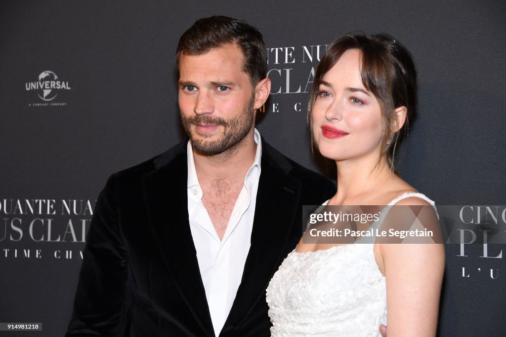 "Fifty Shades Freed - 50 Nuances Plus Claires" Paris Premiere At Salle Pleyel