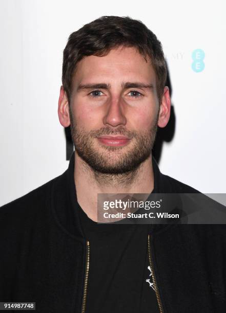 Edward Holcroft attends the EE InStyle Party held at Granary Square Brasserie on February 6, 2018 in London, England.