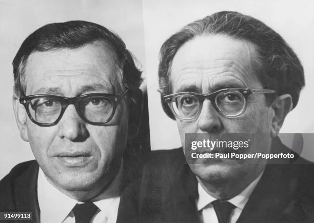 Two of the Supreme Court judges who will preside over the appeal of Nazi war criminal Adolf Eichmann in Jerusalem, 1962. They are Dr. Simon Agranat ,...