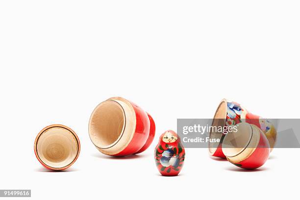 nesting dolls - matryoshka dolls stock pictures, royalty-free photos & images