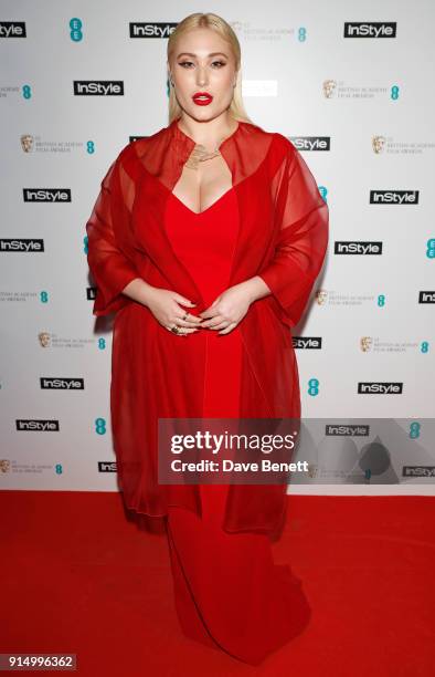 Hayley Hasselhoff attends the InStyle EE Rising Star Party at Granary Square on February 6, 2018 in London, England.