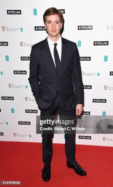 Luke Newberry attends the EE InStyle Party held at Granary Square Brasserie on February 6, 2018 in London, England.