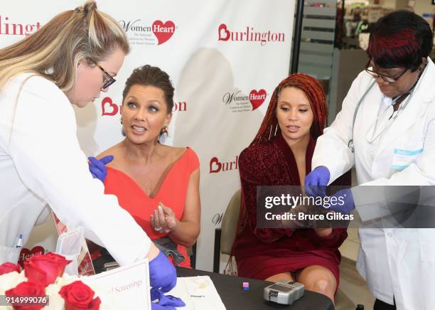 Vanessa Williams and daughter Jillian Hervey have free medical exam at The 7th Annual #KnockOutHeartDisease Campaign Launch at Burlington Union...