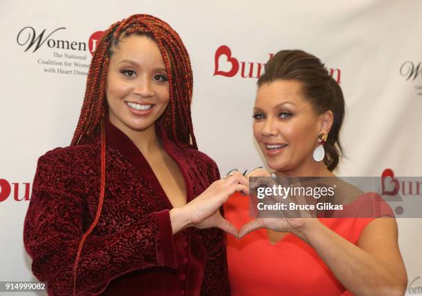 Jillian Hervey and mother Vanessa Williams pose at The 7th Annual #KnockOutHeartDisease Campaign Launch at Burlington Union Square on February 6,...