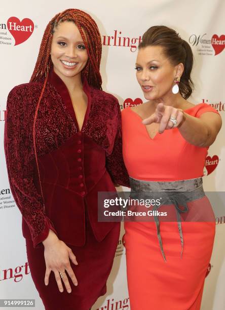 Jillian Hervey and mother Vanessa Williams pose at The 7th Annual #KnockOutHeartDisease Campaign Launch at Burlington Union Square on February 6,...