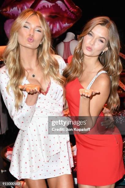 Victoria's Secret Angels Romee Strijd and Josephine Skriver share the new Dream Angels and Very Sexy collections at Victoria's Secret on February 6,...