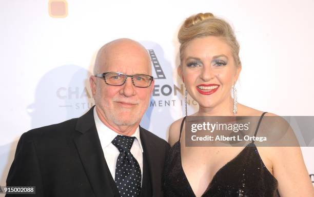 Michael Chambliss and Holly Beavon arrive for Society of Camera Operators Lifetime Achievement Awards held at Loews Hollywood Hotel on February 3,...