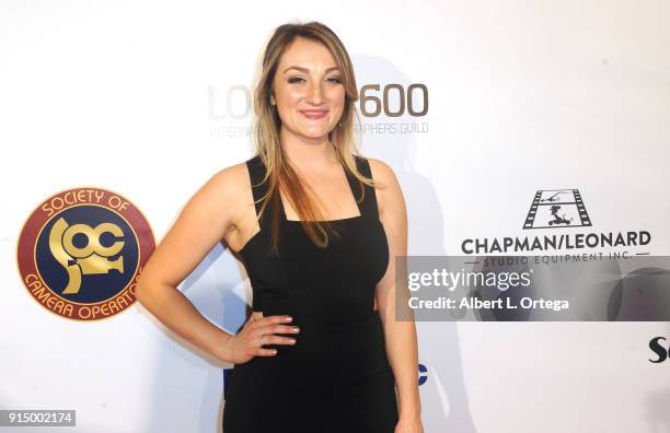 Nicole Chapman Huenergardt arrives for Society of Camera Operators Lifetime Achievement Awards held at Loews Hollywood Hotel on February 3, 2018 in...