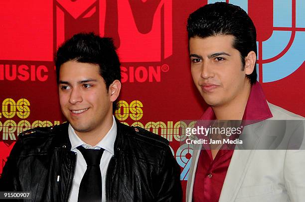 Cesar Sandoval and Carlos Mario Perez of Tush group at the MTV Latino Awards 2009 at the Racetrack of the Americas on October 5, 2009 in Mexico City,...