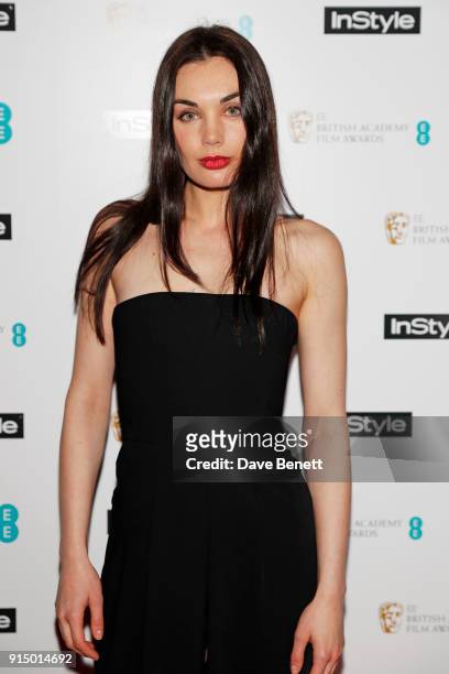 Poppy Corby-Tuech attends the InStyle EE Rising Star Party Ahead Of The EE BAFTAs at Granary Square on February 6, 2018 in London, England.