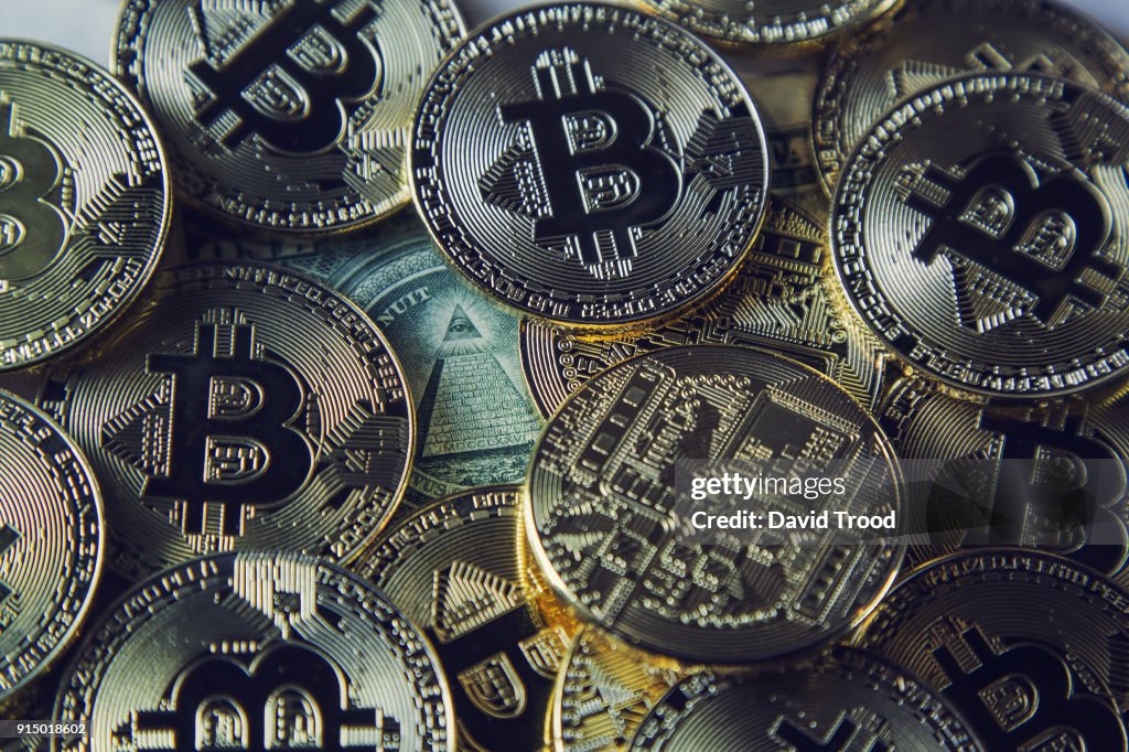 Physical version of Bitcoin coin aka virtual money.