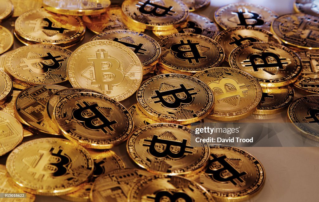 Physical version of Bitcoin coin aka virtual money.