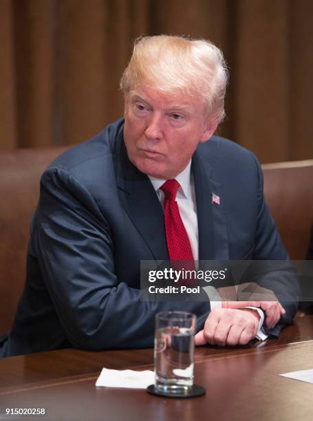 Trump Round Table 24 President Donald Trump Hosts Law Enforcement Round Table On Ms 13 ...