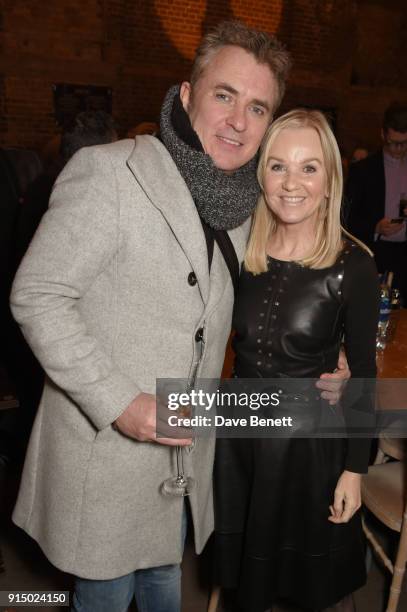 Shane Richie and Lisa Maxwell attend Centrepoint's 10th annual Ultimate Pub Quiz at The Village Underground on February 6, 2018 in London, England.