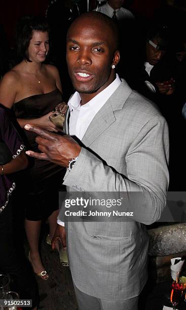 Two-time Olymoic Gold Medalist LaShawn Merritt attends Chansi Stuckey's birthday party at Cain Luxe on October 5, 2009 in New York City.