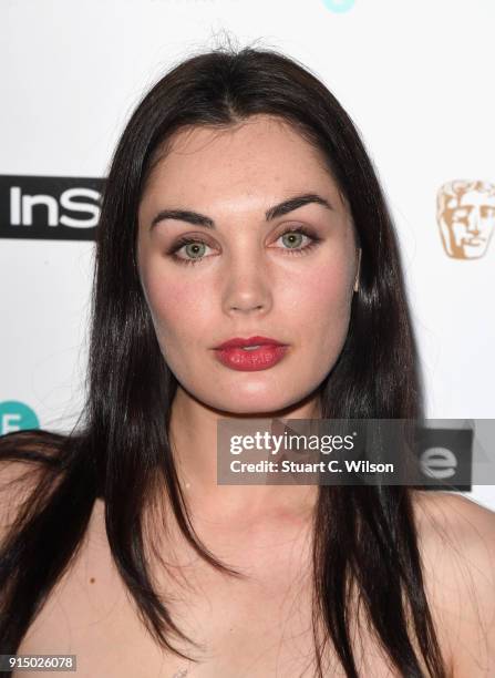 Poppy Corby-Tuech attends the EE InStyle Party held at Granary Square Brasserie on February 6, 2018 in London, England.