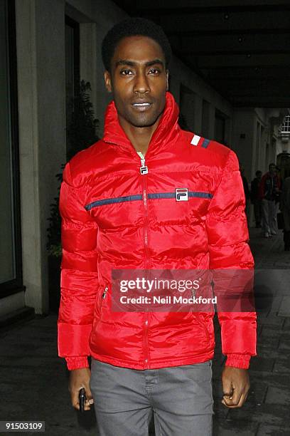 Simon Webb sighted leaving the Mayfair Hotel on October 6, 2009 in London, England.