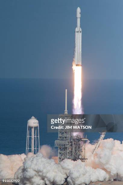 The SpaceX Falcon Heavy takes off from Pad 39A at the Kennedy Space Center in Florida, on February 6 on its demonstration mission. The world's most...