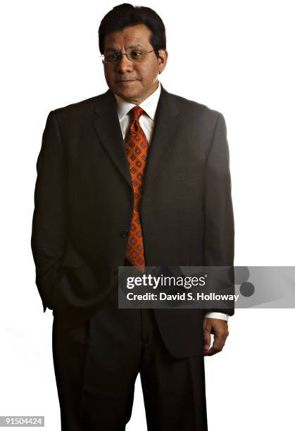 Former Attorney General Alberto Gonzales is photographed on July 29, 2009 at the Ritz Carleton in Tysons Corner, Virginia, outside of Washington, DC.