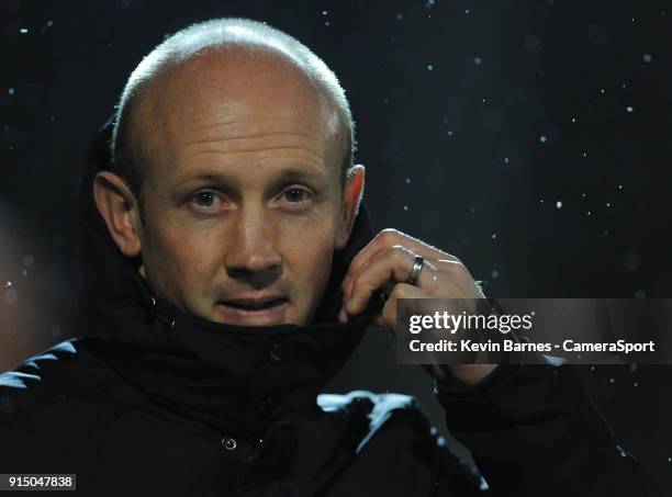 Yeovil Town manager Darren Way during the Checkatrade Trophy Quarter-Final match between Yeovil Town and Fleetwood Town at Huish Park on February 6,...