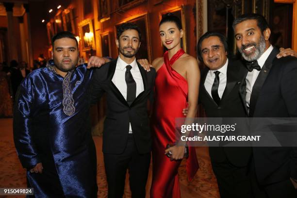 British music producer Naughty Boy, British actor Riz Ahmed, British fashion model Neelam Gill, British comedian Sanjeev Bhaskar and British TV and...