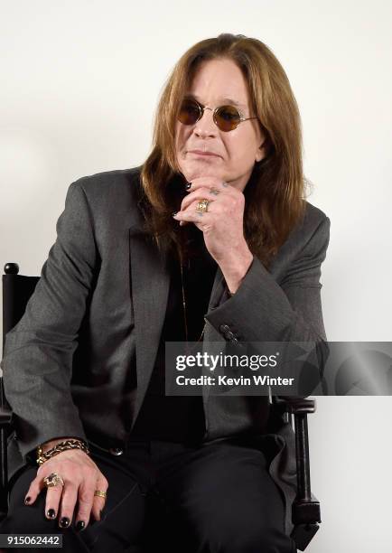 Ozzy Osbourne Announces "No More Tours 2" Final World Tour at Press Conference at his Los Angeles Home on February 6, 2018 in Los Angeles, California.