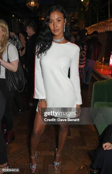 Maya Jama attends the InStyle EE Rising Star Party at Granary Square on February 6, 2018 in London, England.