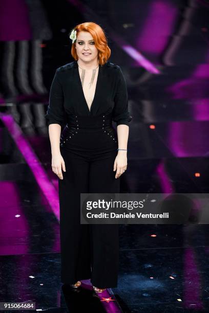 Noemi attends the first night of the 68. Sanremo Music Festival on February 6, 2018 in Sanremo, Italy.