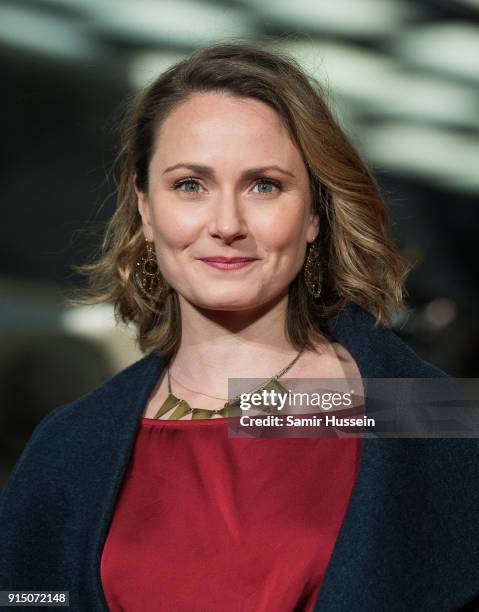 Anna Madeley attends 'The Mercy' World Premiere at The Curzon Mayfair on February 6, 2018 in London, England.