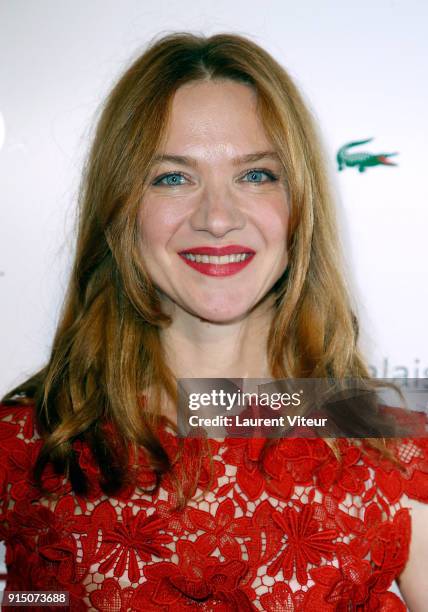 Actress Odile Vuillemin attends "25th Trophees du Film Francais" at Palais Brongniart on February 6, 2018 in Paris, France.