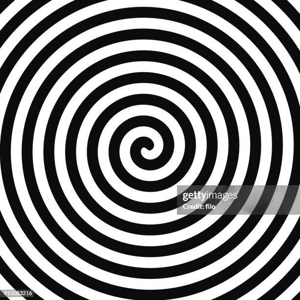 spiral-hypnose - illusion stock-grafiken, -clipart, -cartoons und -symbole