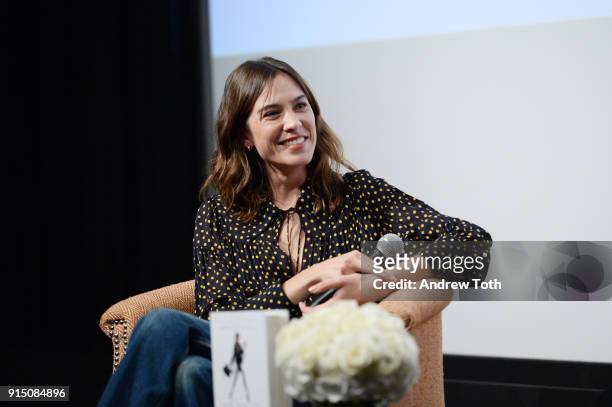 Alexa Chung interviews Maria Hatzistefanis for the launch of How To Be An Overnight Success at Crosby Street Hotel on February 6, 2018 in New York...