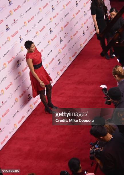 Journalist Alicia Quarles attends the Woman's Day Celebrates 15th Annual Red Dress Awards on February 6, 2018 in New York City.