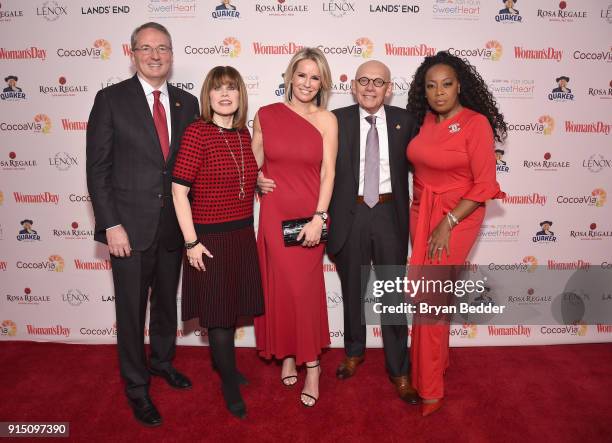 American Heart Association Dr. James Warner, American Heart Association CEO Nancy Brown and Honoree and Chief Medical Correspondent Jennifer Ashton,...