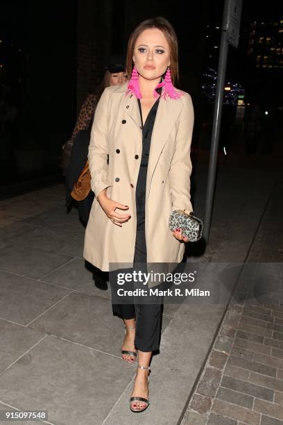 Emily Atack attending the InStyle EE Rising Star Party Ahead Of The EE BAFTAs At The Granary Square Brasserie on February 6, 2018 in London, England.