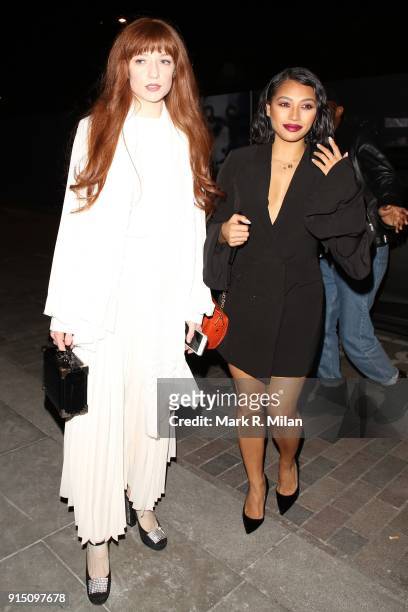 Nicola Roberts and Vanessa White attending the InStyle EE Rising Star Party Ahead Of The EE BAFTAs At The Granary Square Brasserie on February 6,...