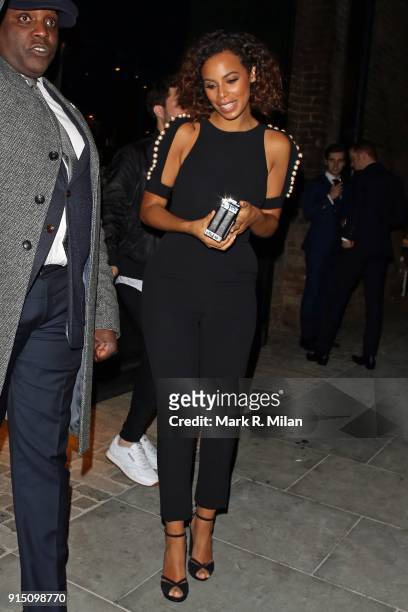 Rochelle Humes attending the InStyle EE Rising Star Party Ahead Of The EE BAFTAs At The Granary Square Brasserie on February 6, 2018 in London,...