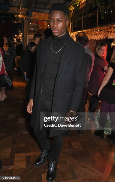 James Kakonge attends the InStyle EE Rising Star Party at Granary Square on February 6, 2018 in London, England.