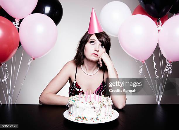 it's my party ...... - sad birthday stock pictures, royalty-free photos & images