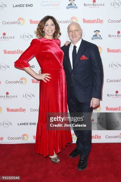 Lori Silverbush and Tom Colicchio attend Woman's Day Celebrates 15th Annual Red Dress Awards at Appel Room at Jazz at Lincoln Centerâ Frederick P....