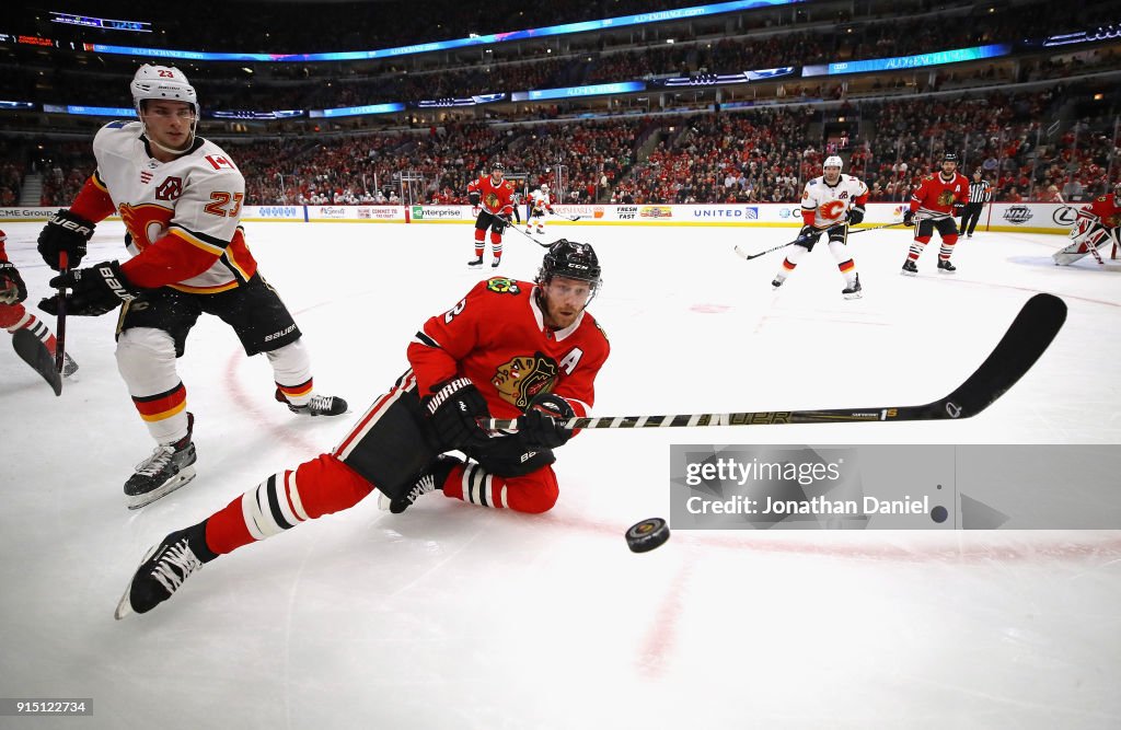 Calgary Flames v Chicago Blackhawks