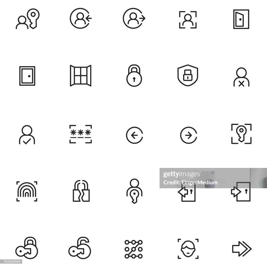 Login-Symbole