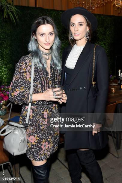 Mari Shten and Sophie Auster attend the RUFFINO Wines + DANNIJO "Always Sparkling" Dinner on February 6, 2018 in New York City.